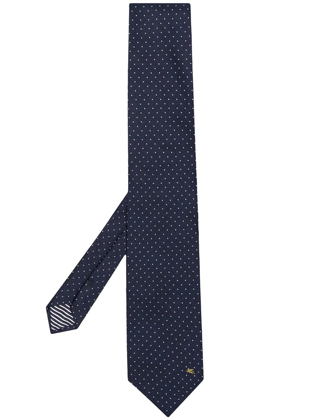 polka dot print silk tie - 1