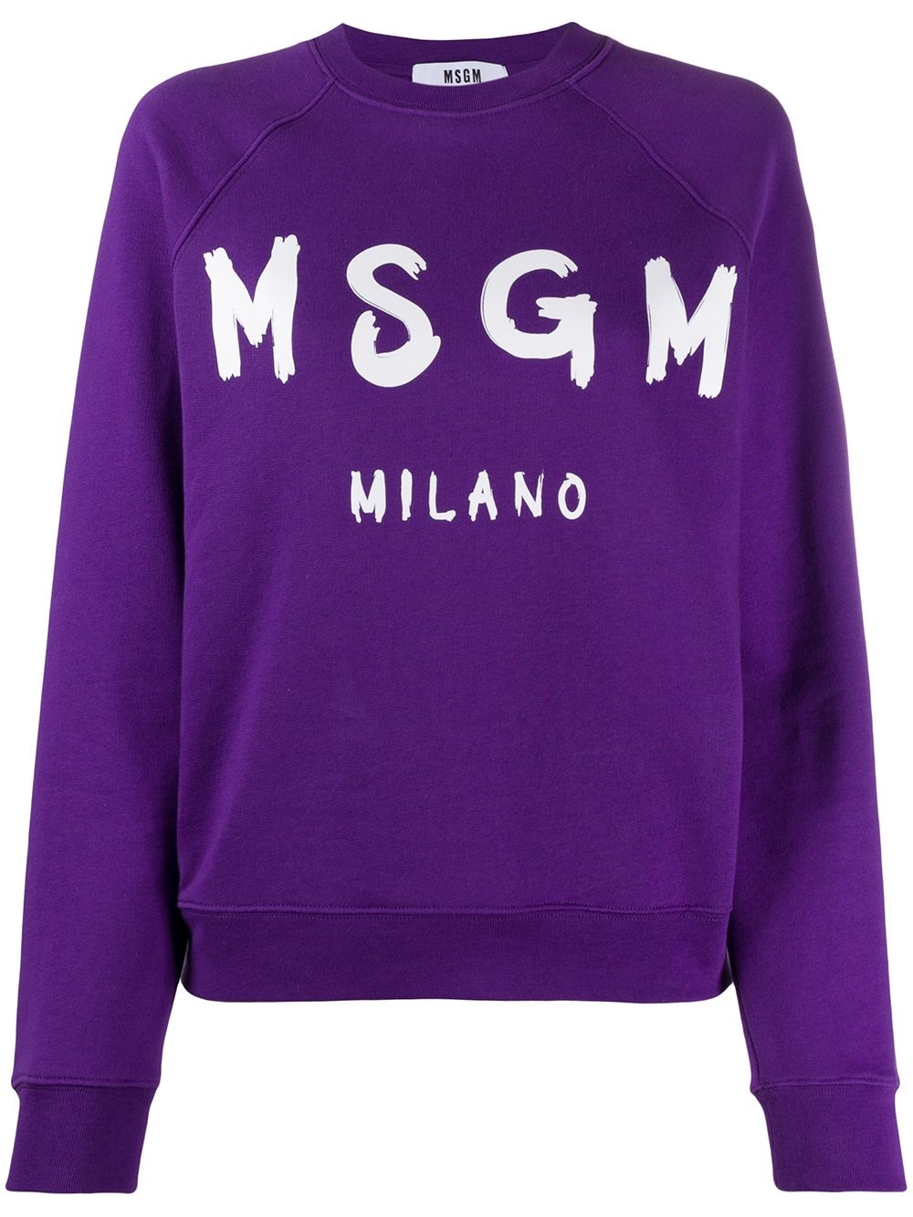 logo print sweatshirt - 1