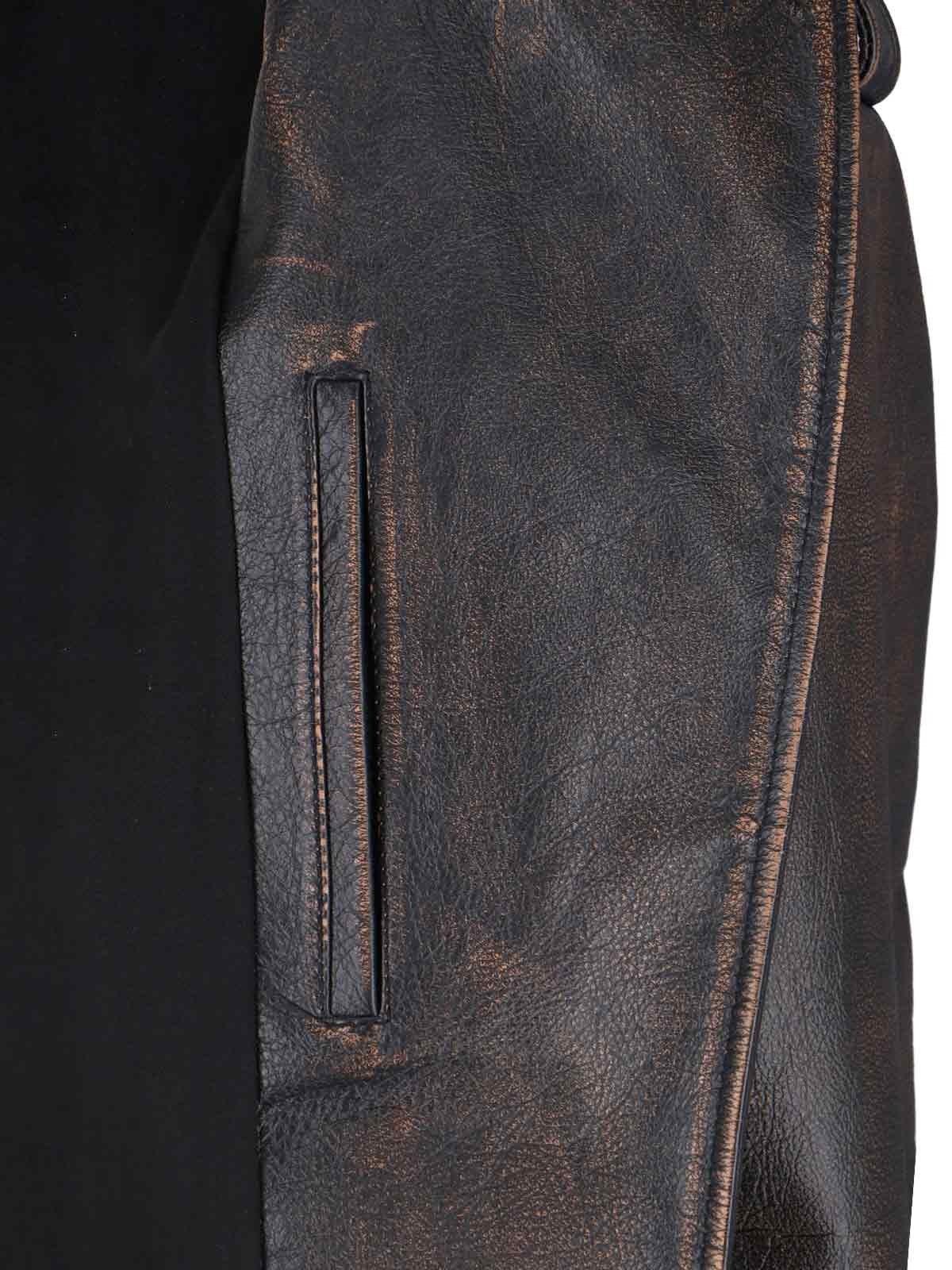 LEATHER ZIP JACKET - 5
