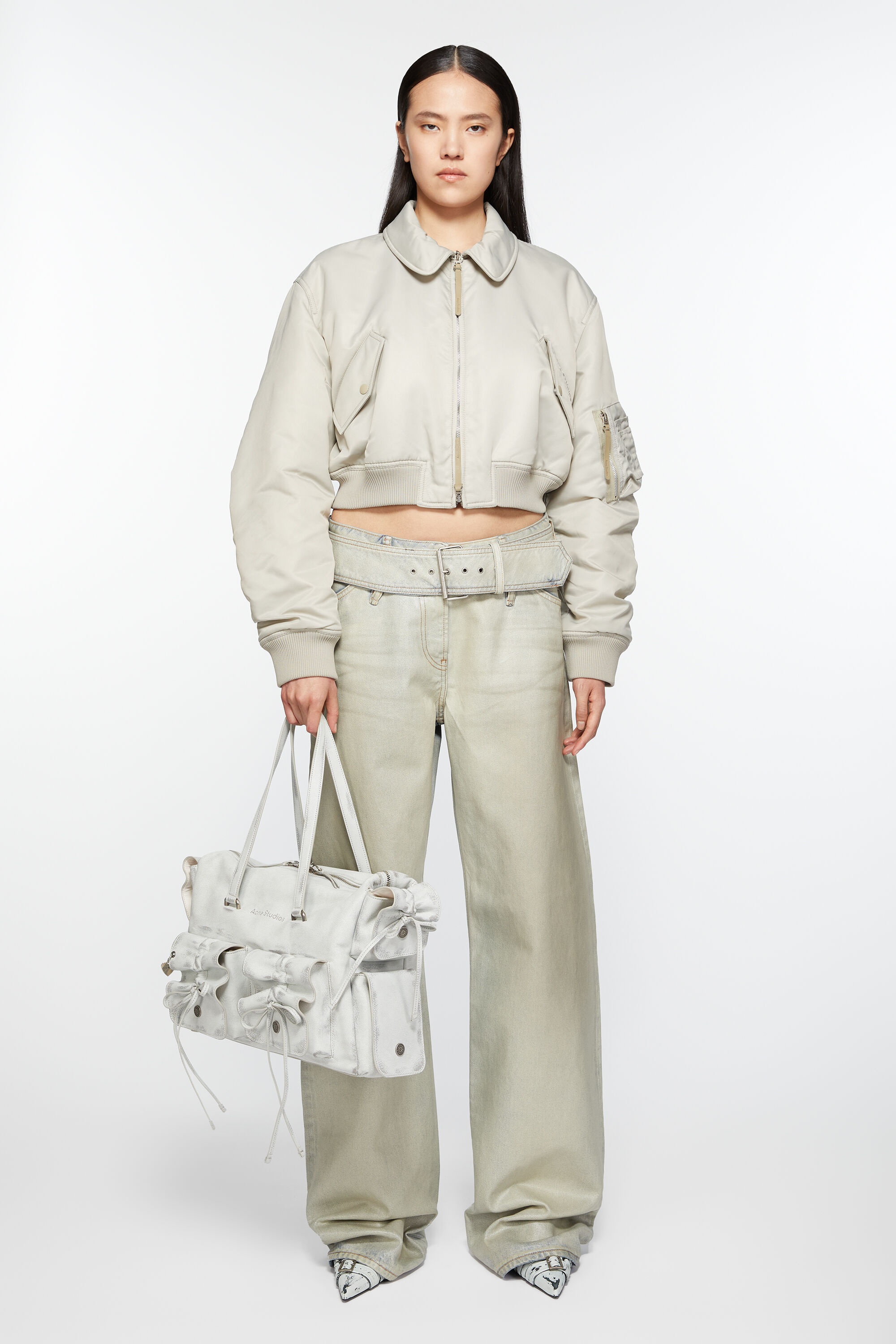 Multipocket tote bag - White/grey - 2