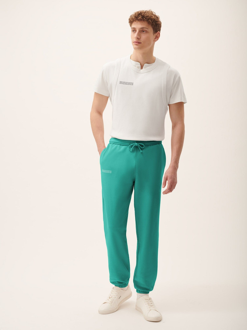 PANGAIA Mens 365 Midweight Track Pants - Malachite Green outlook