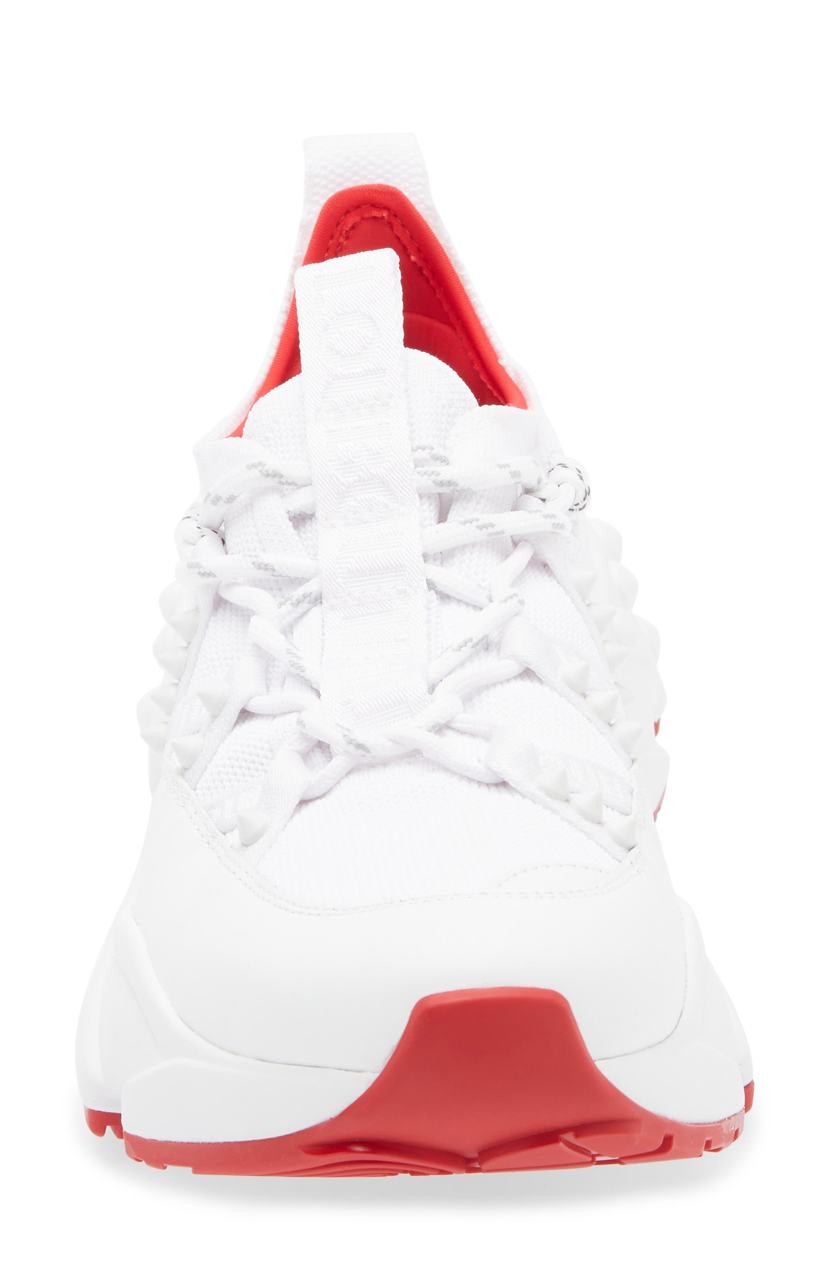 Christian Louboutin Trailnrun Spike Sneaker in White at Nordstrom - 4