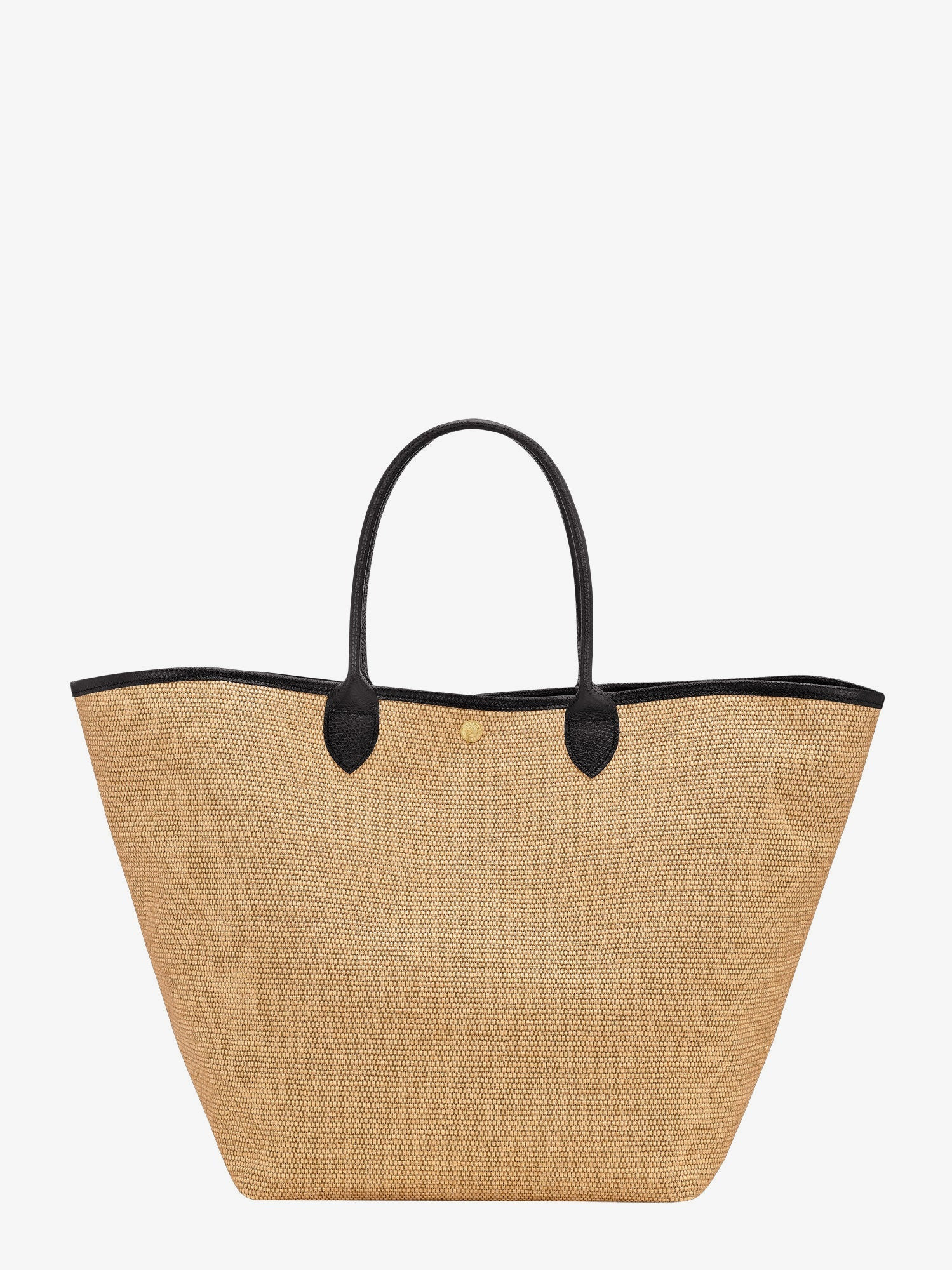 LONGCHAMP PARIS - Longchamp Paris Le Panier Pliage Raffia And Leather Shoulder Bag - 2