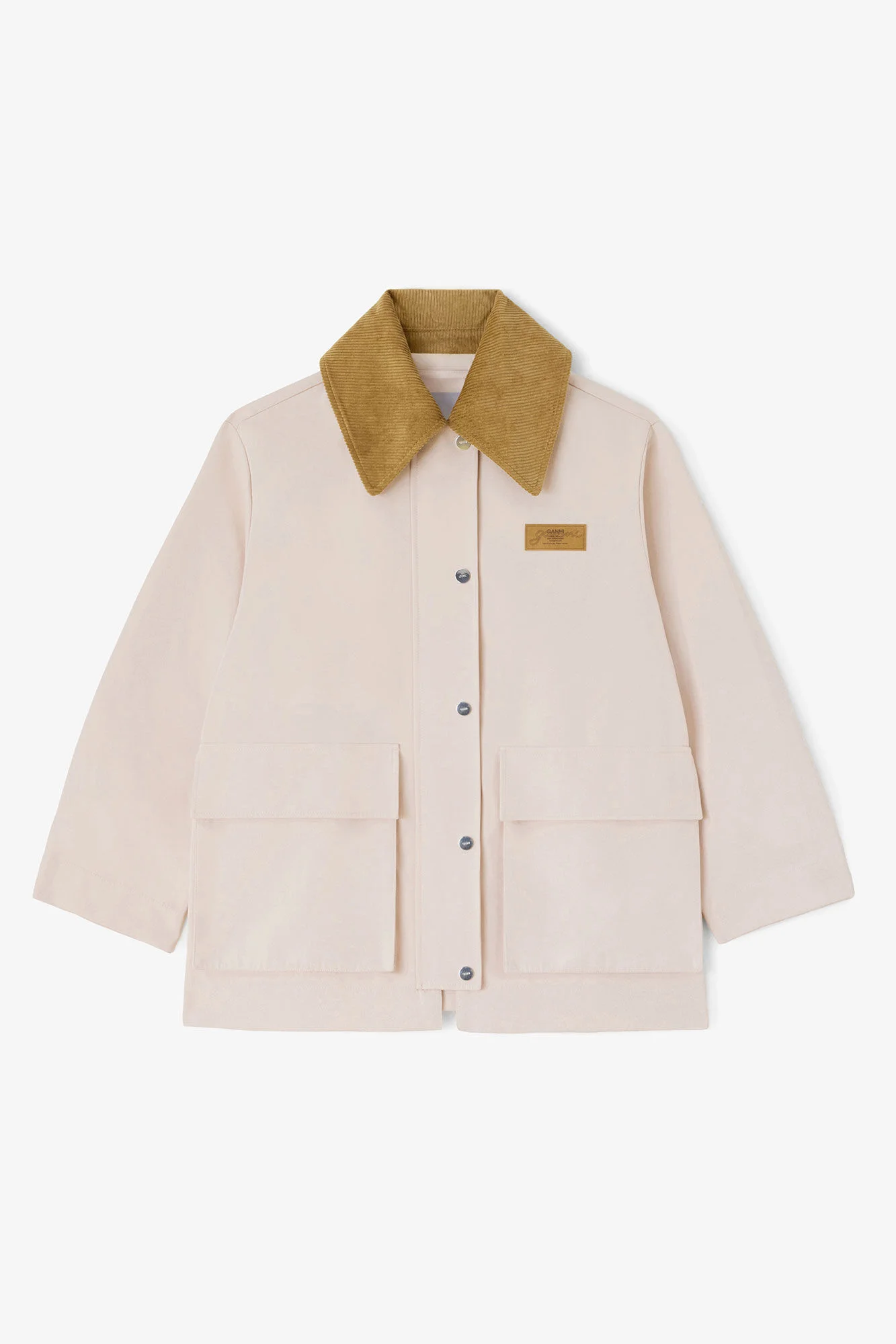 JACKET IN PINK TWILL - 1