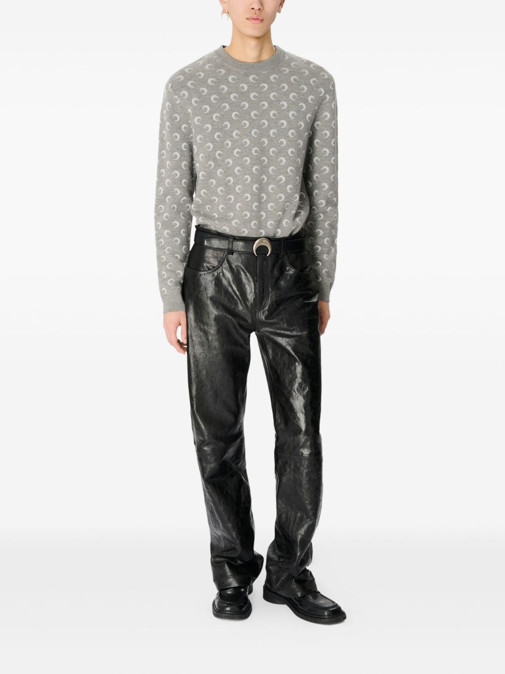 moon-jacquard sweater - 2