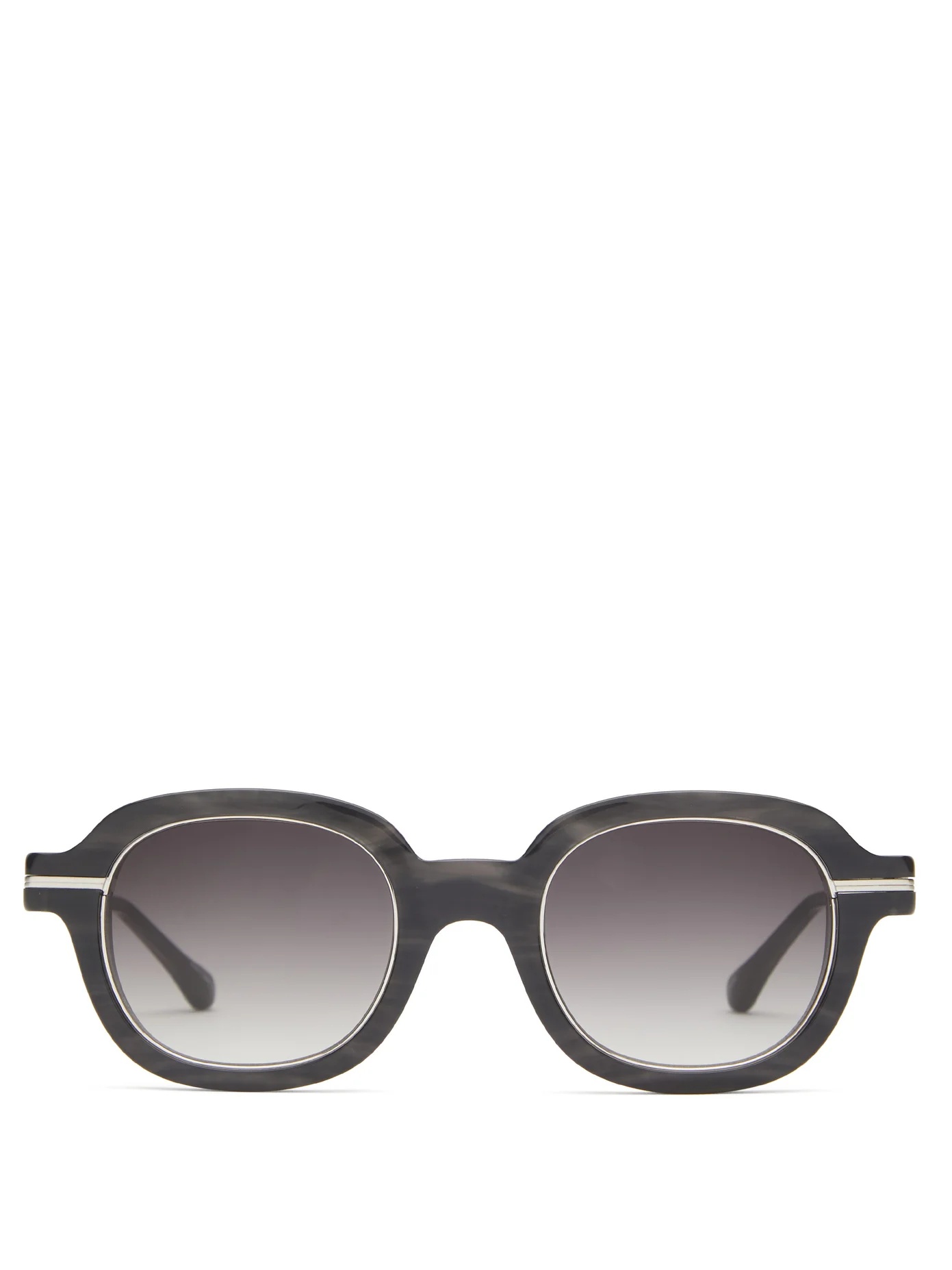 Square acetate sunglasses - 1