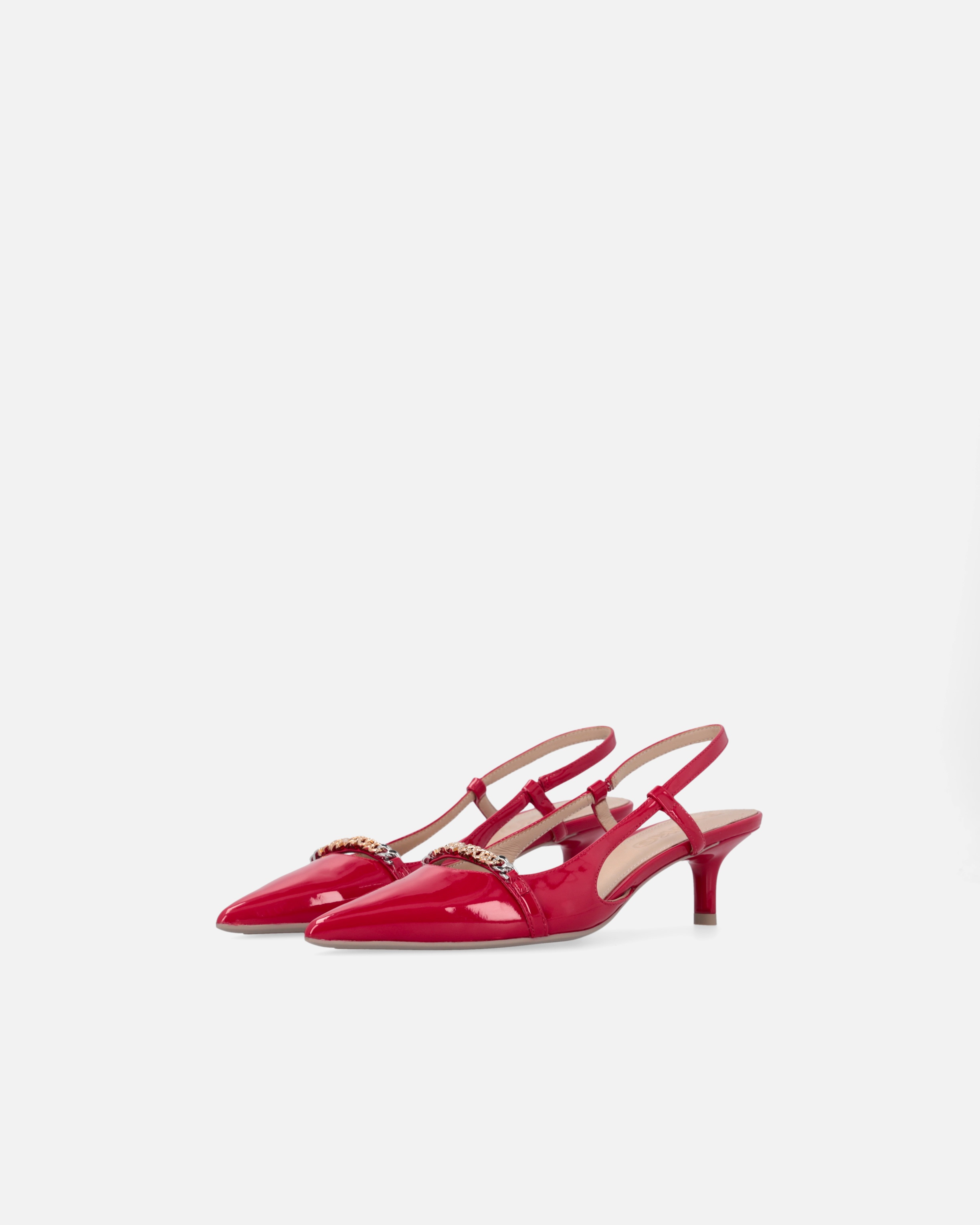 PATENT POINTED-TOE SLINGBACK PUMPS - 6