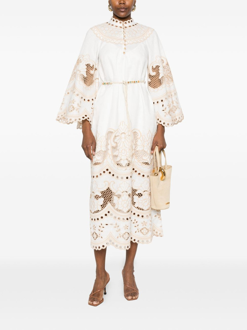 Zimmermann embroidered midi dress outlook