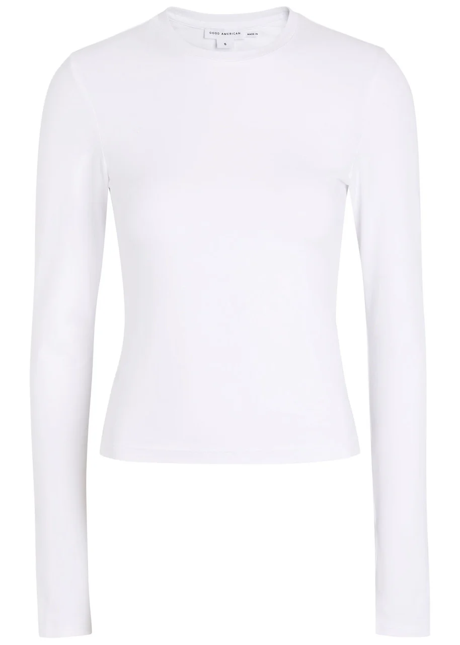 Good American Stretch-cotton T-shirt - 1