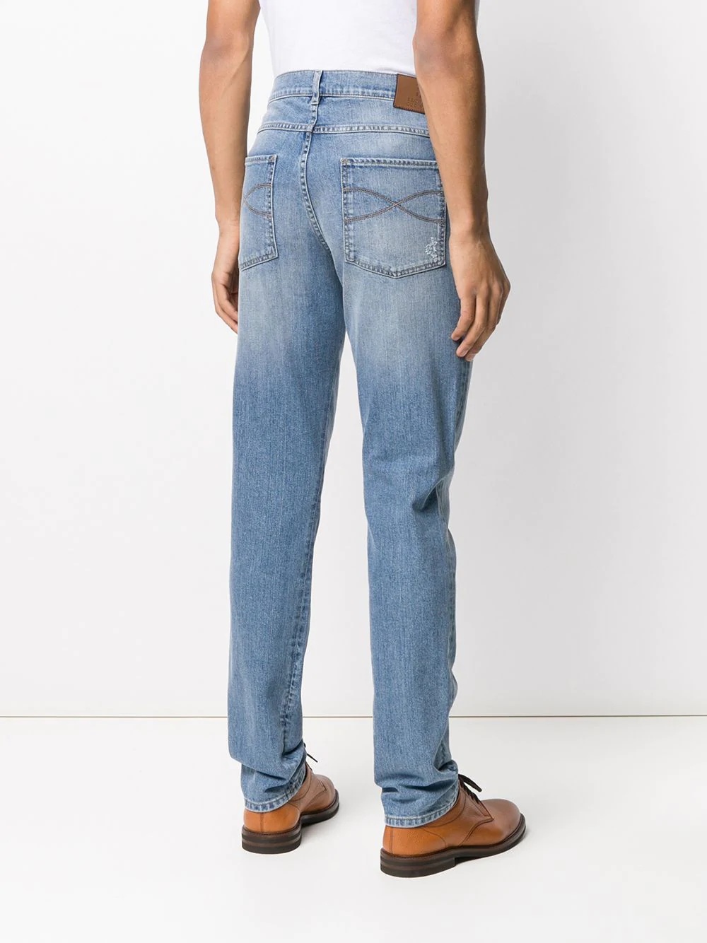 mid-rise straight jeans - 4