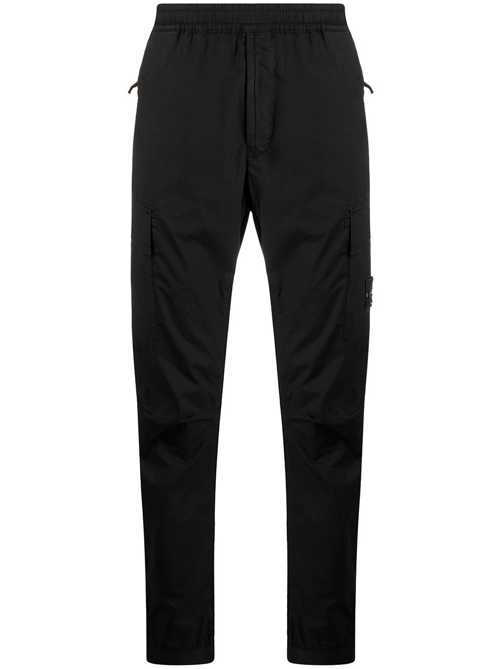 logo patch cargo trousers - 1