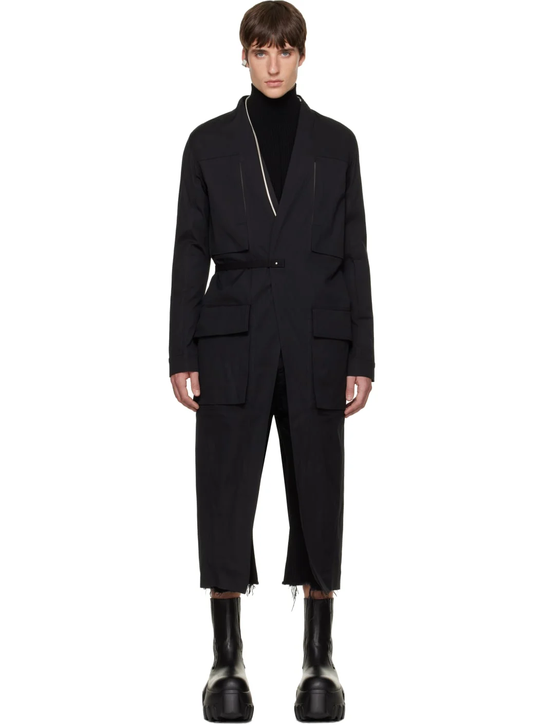 Black Tower Lab Coat - 1