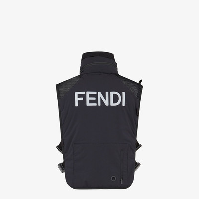 FENDI Black tech fabric bib outlook