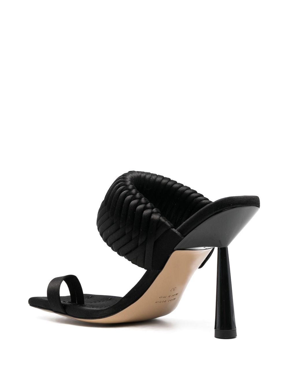 115mm leather heeled sandals - 3