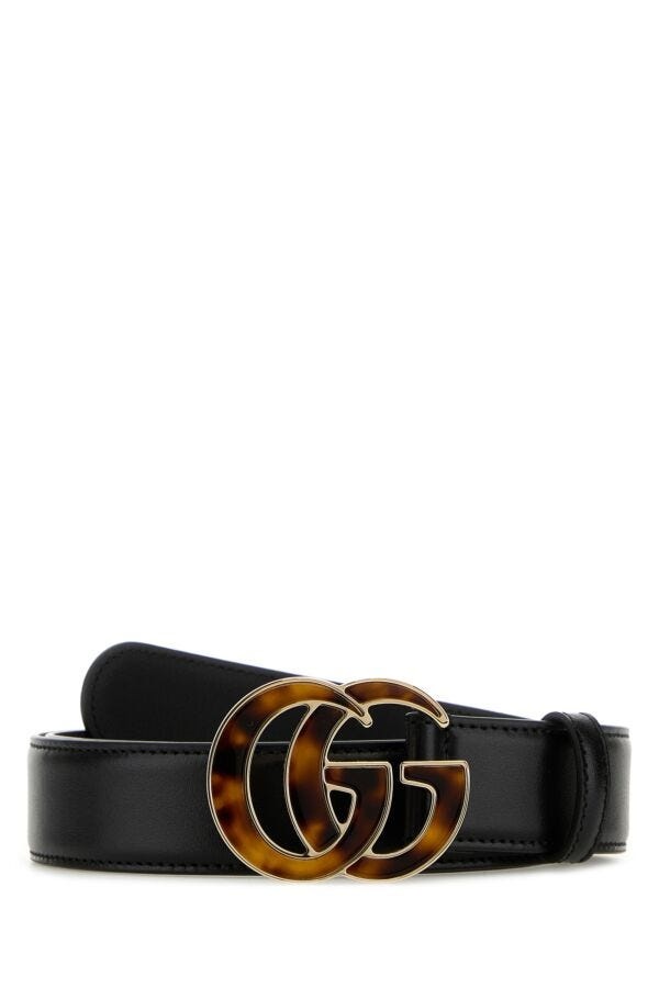 Gucci Woman Black Leather Belt - 1