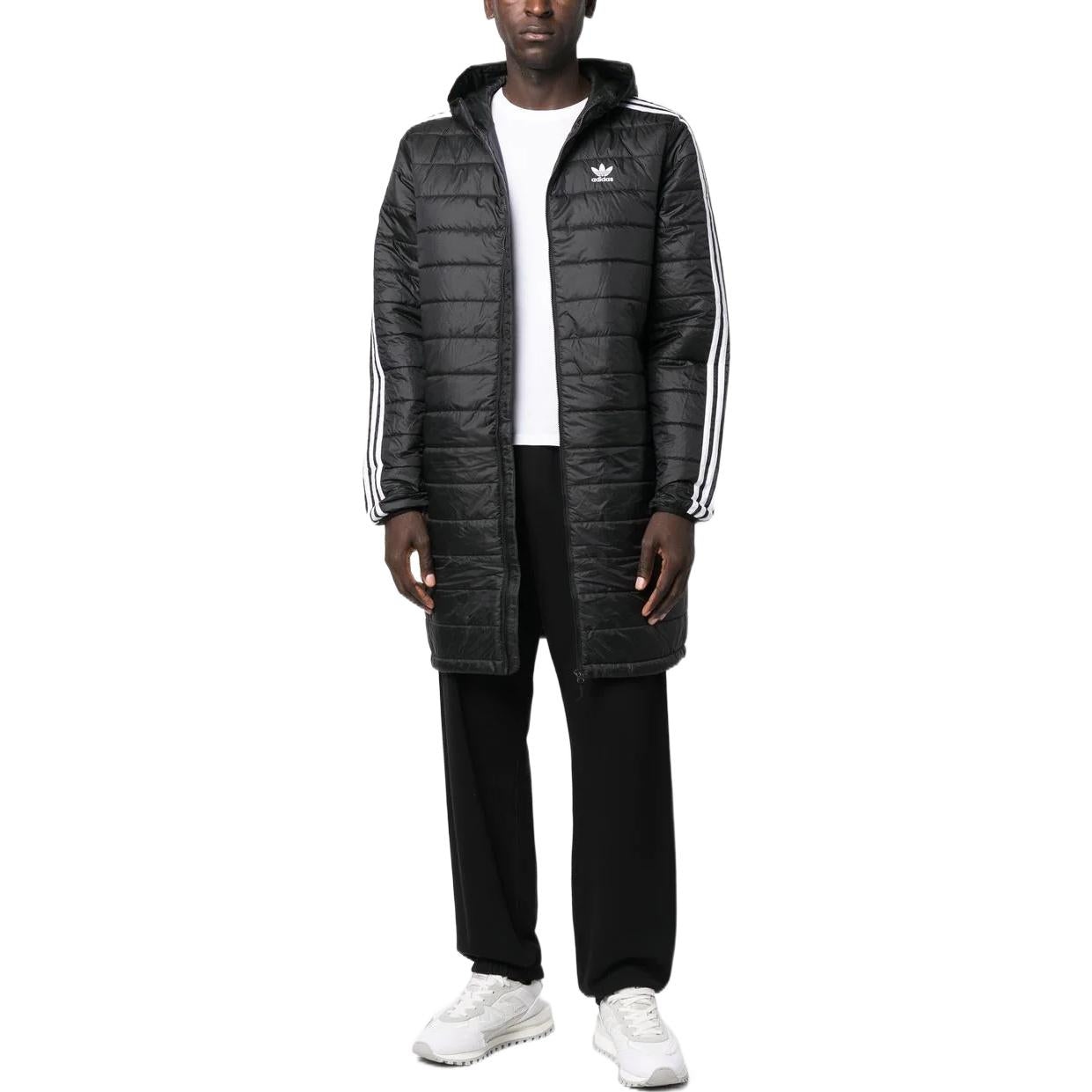 adidas originals Padded Hooded Coat 'Black' HM2461 - 2