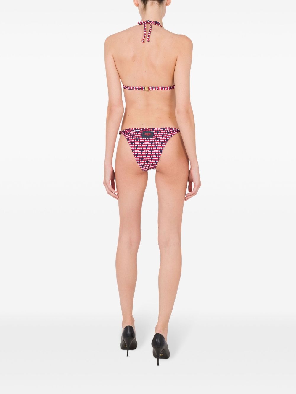 geometric print bikini bottom - 4