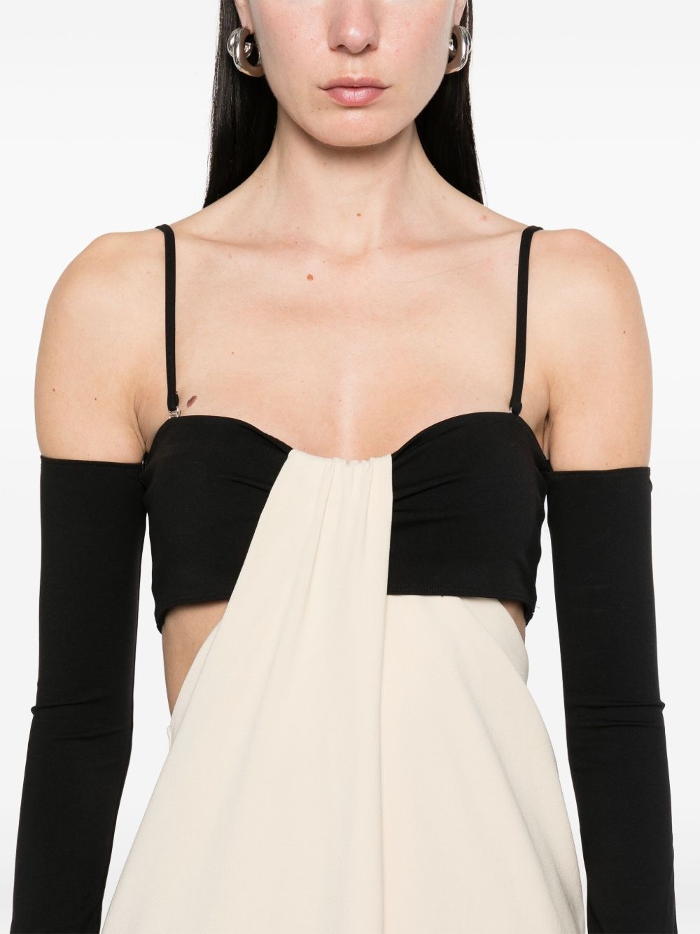 bandeau draped maxi dresss - 5