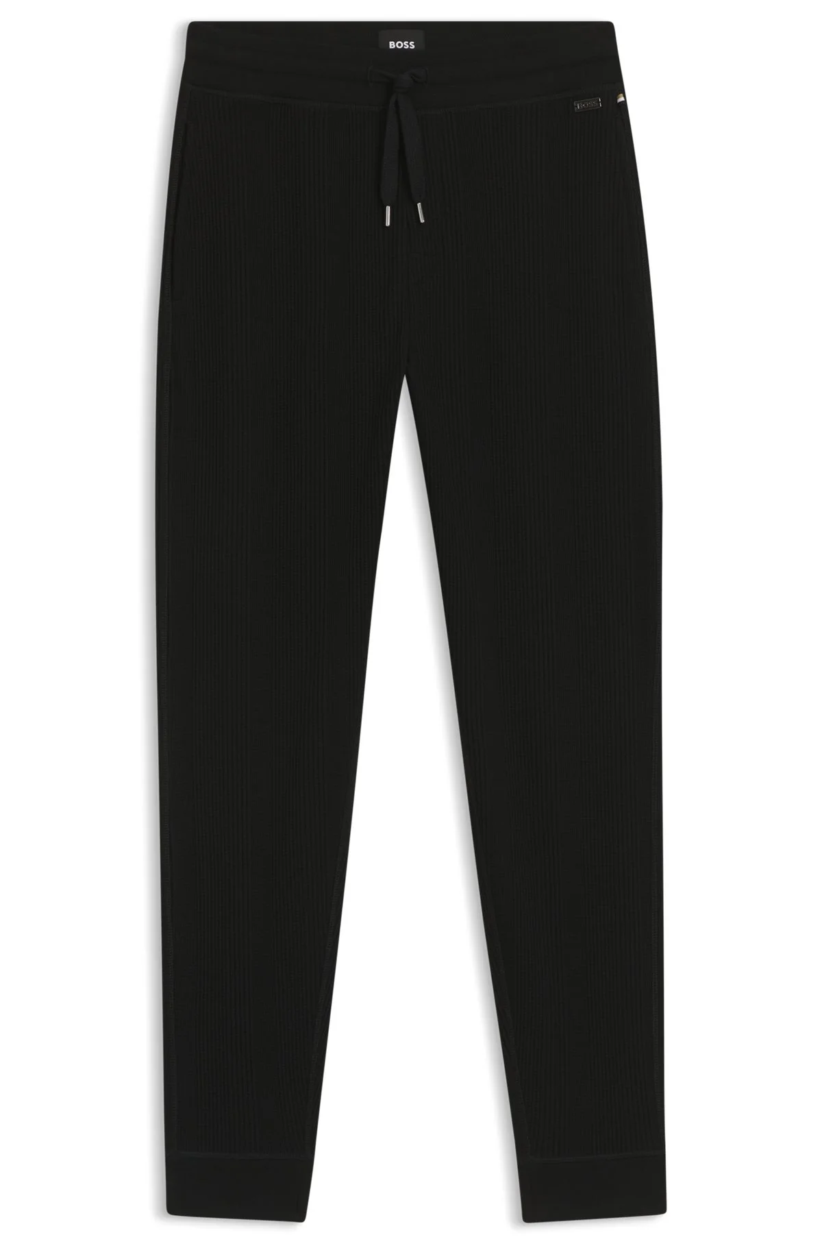 WAFFLE-STRUCTURE TRACKSUIT BOTTOMS IN A COTTON BLEND - 1