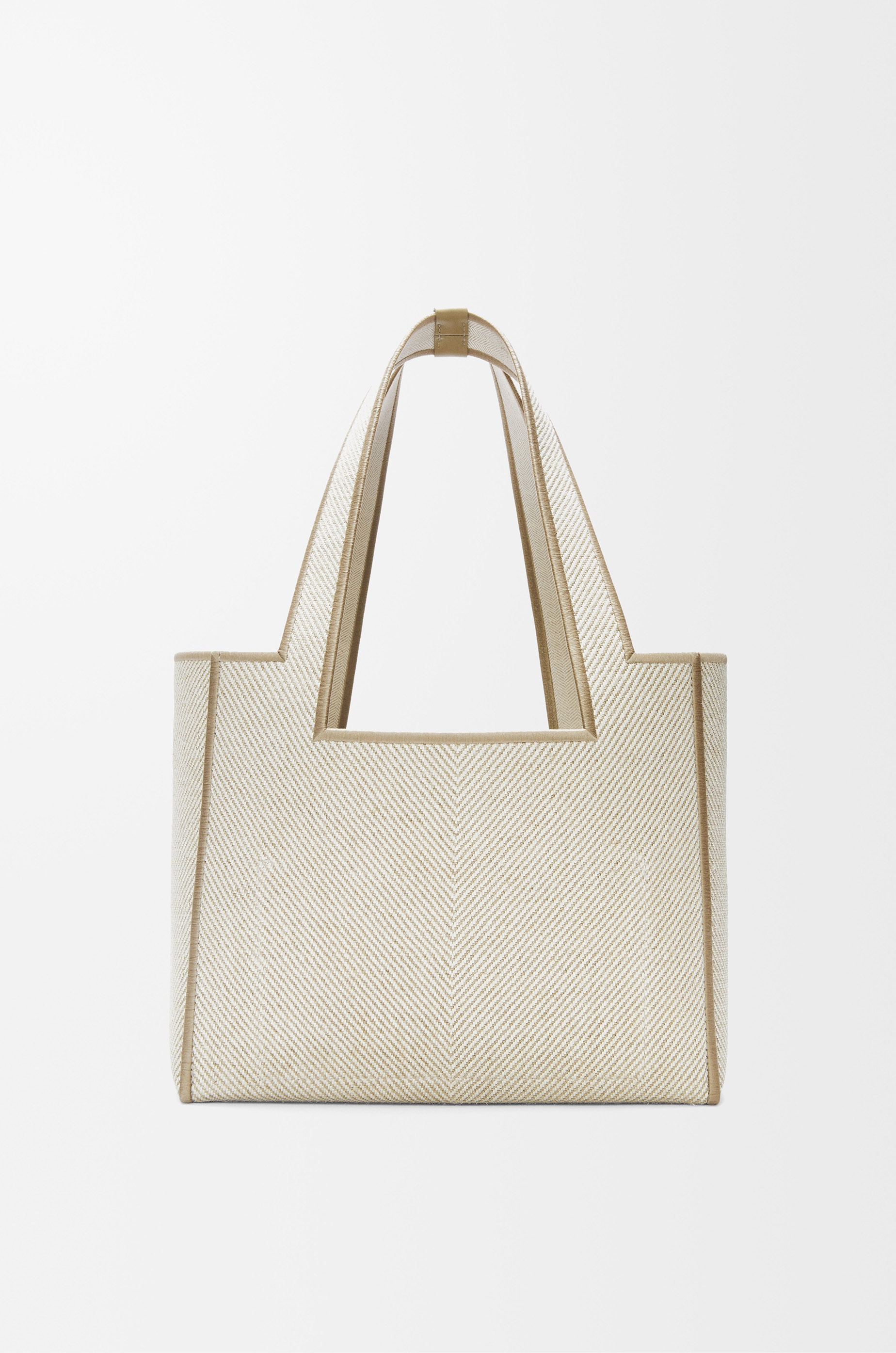 Medium LOEWE Font tote in jacquard canvas - 4