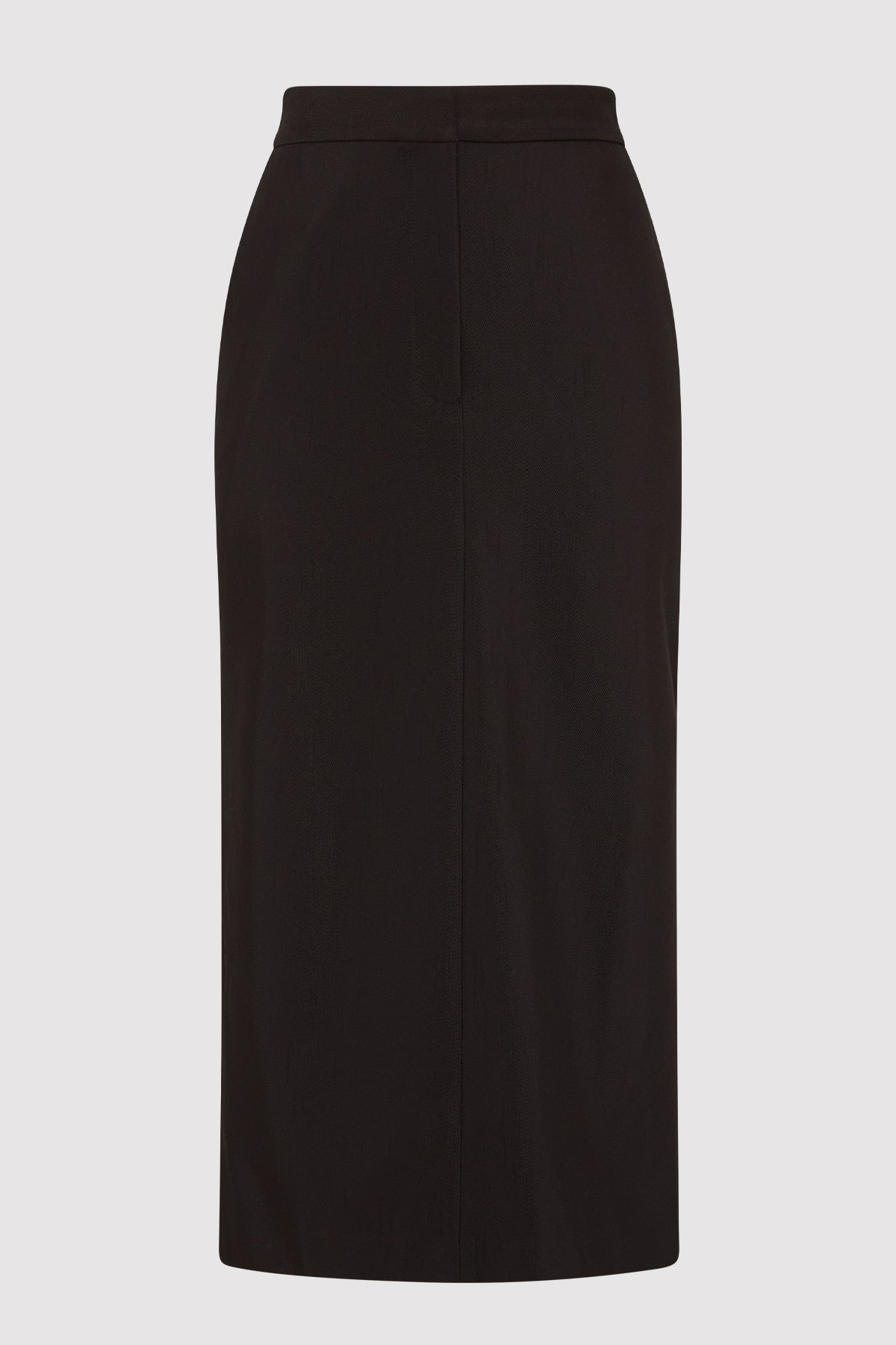 Low waisted Tailored Skirt - Black - 4