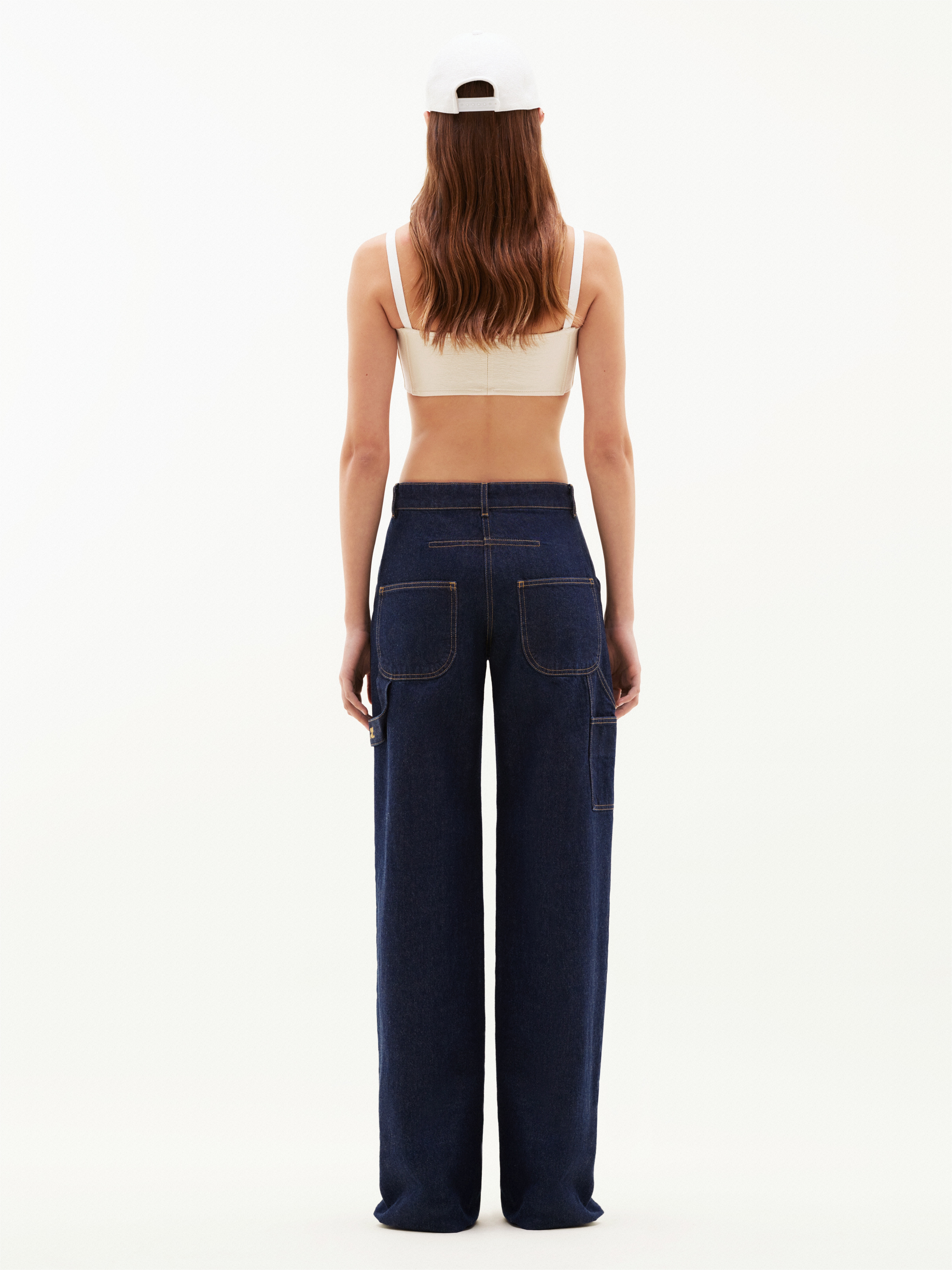 RAW DENIM BAGGY PANTS - 4