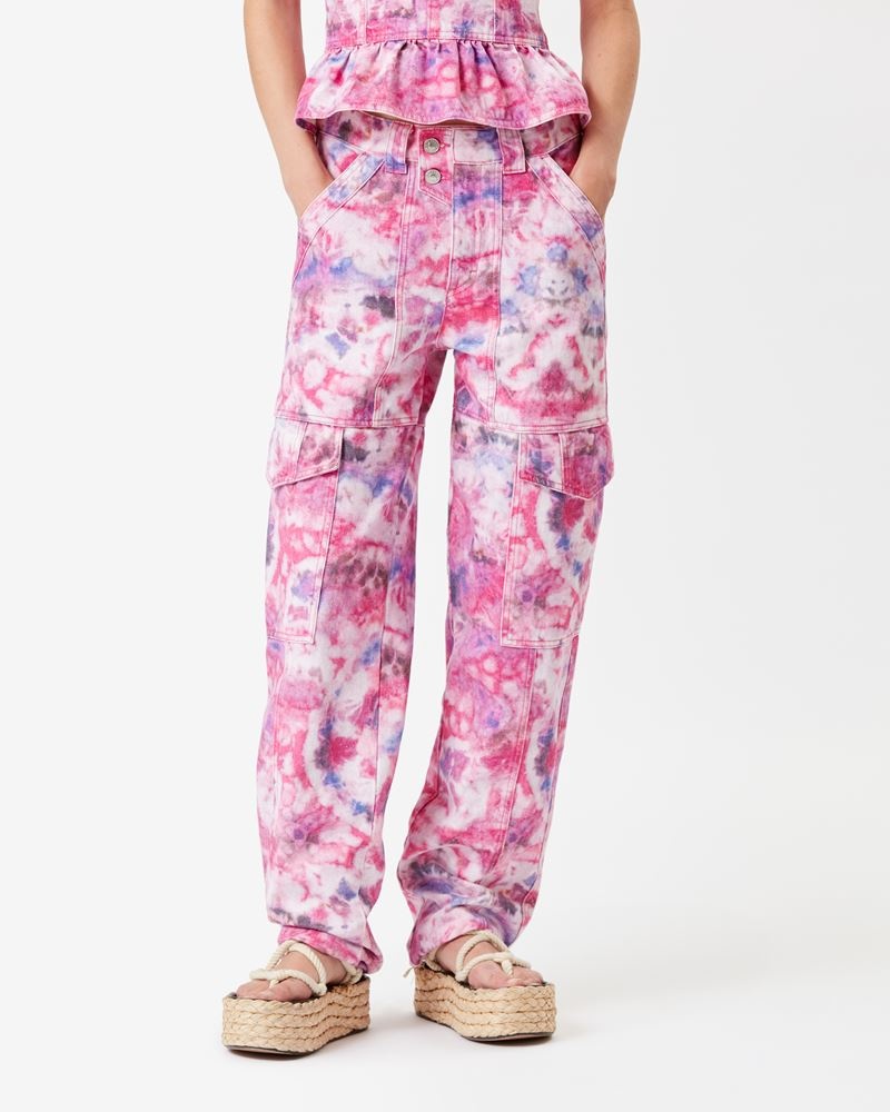 VAYONEO TIE AND DYE COTTON PANTS - 4