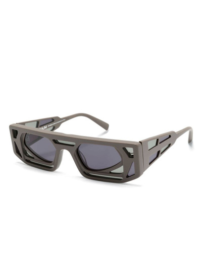 Kuboraum Mask T9 rectangle-frame sunglasses outlook