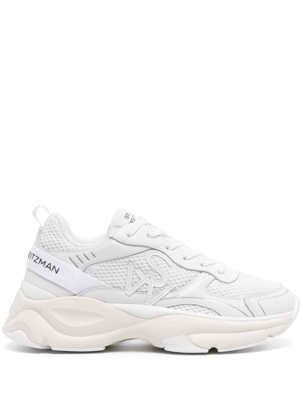 logo-patch mesh chunky sneakers - 1