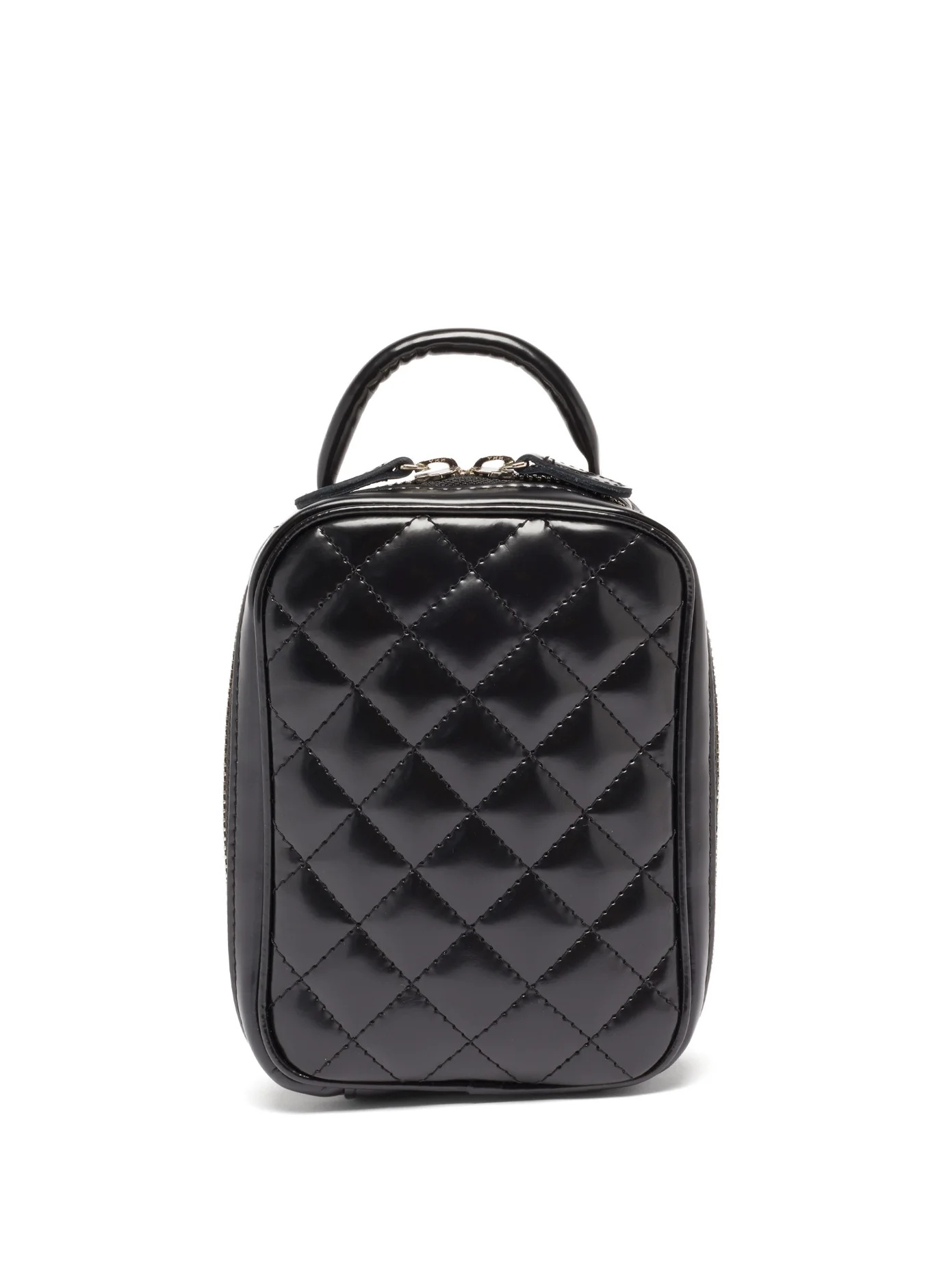 Quilted faux-leather bag - 1