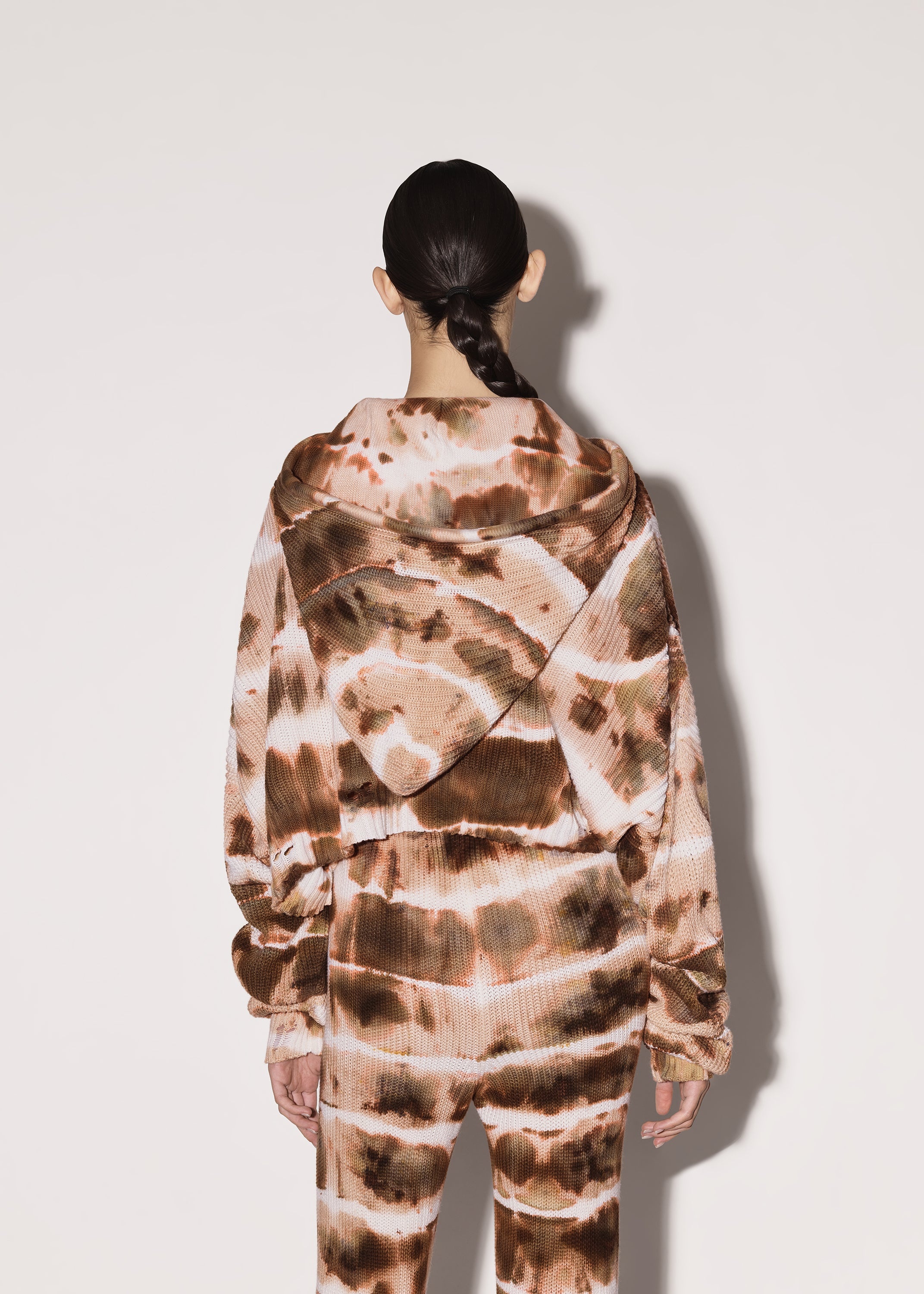 OVERSIZED TIE DYE RIB HOODIE - 5