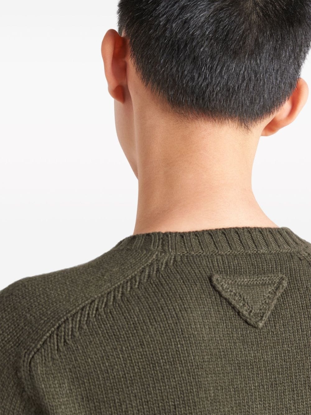 triangle-logo crew-neck jumper - 5