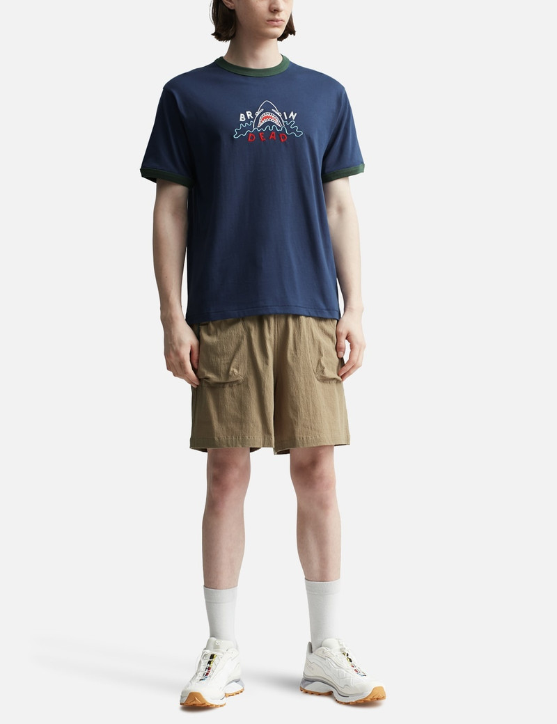 BRAIN DEAD SHARK ATTACK RINGER T-SHIRT outlook