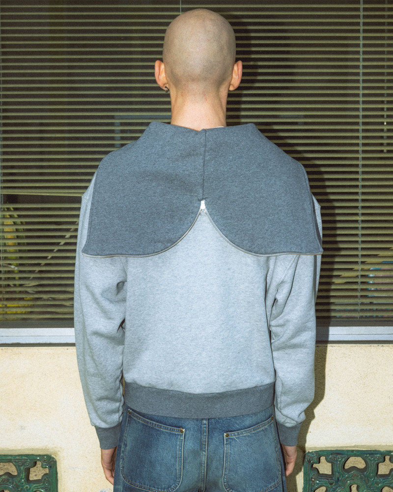 Zip Hoodie - Heather Grey 4