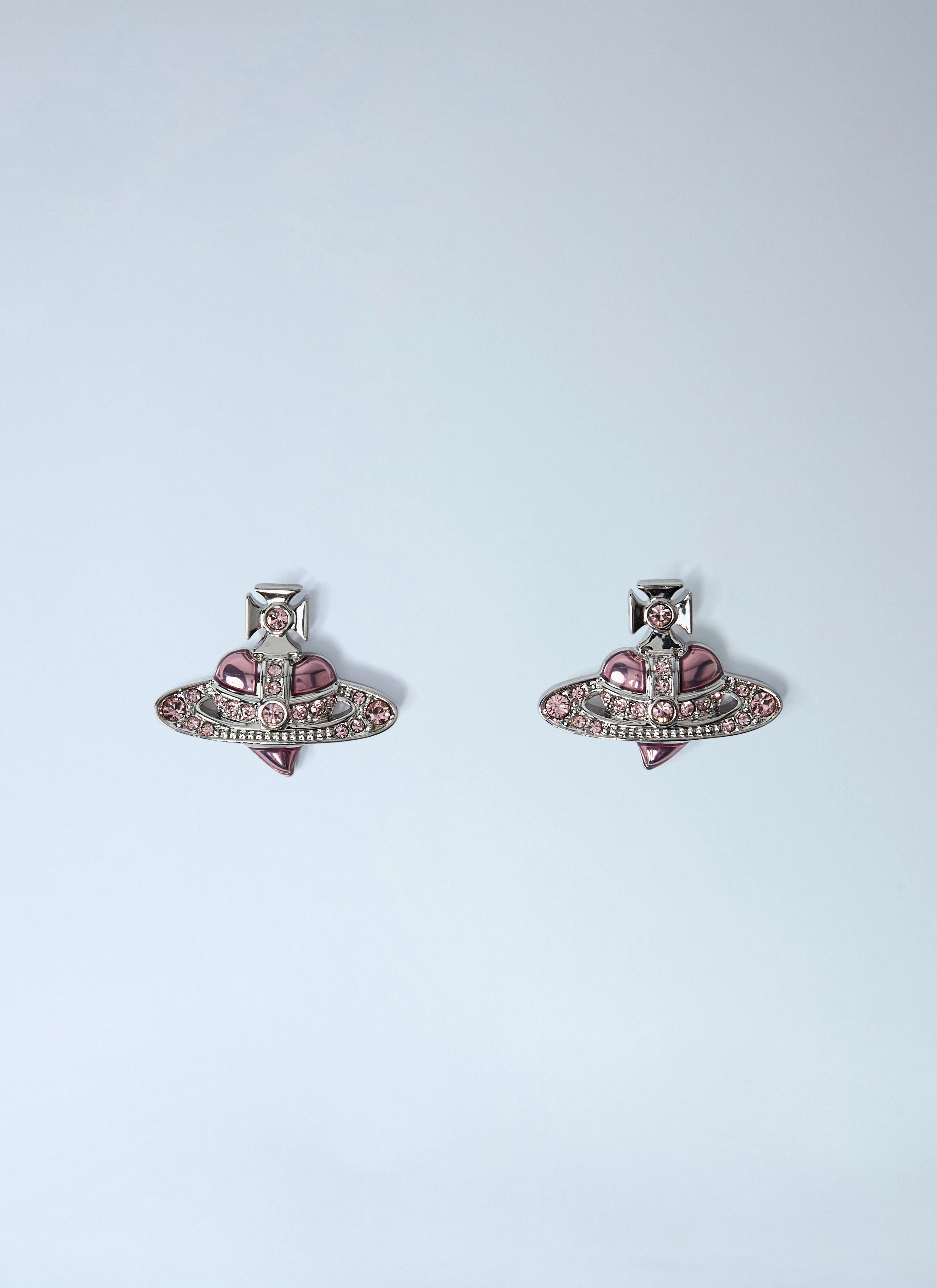 New Diamante Heart Earrings - 1