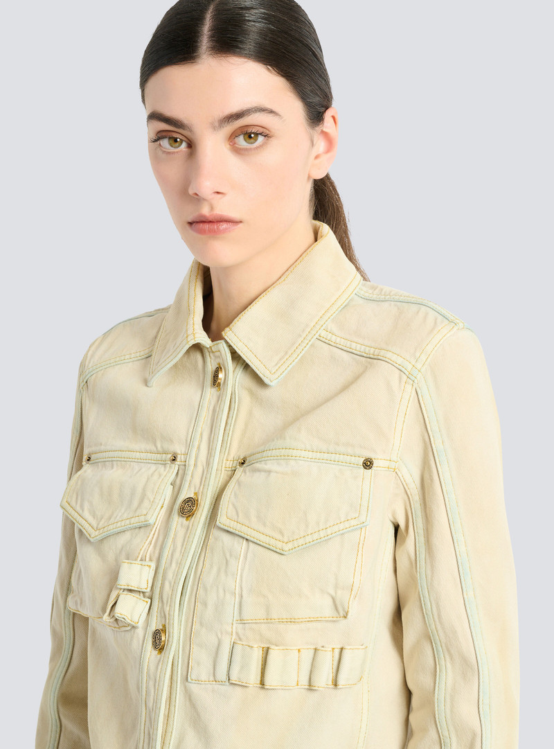 Faded denim jacket 5