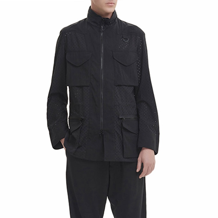 adidas Y-3 Checker Mesh Field Jacket 'Black' DY7307 - 3