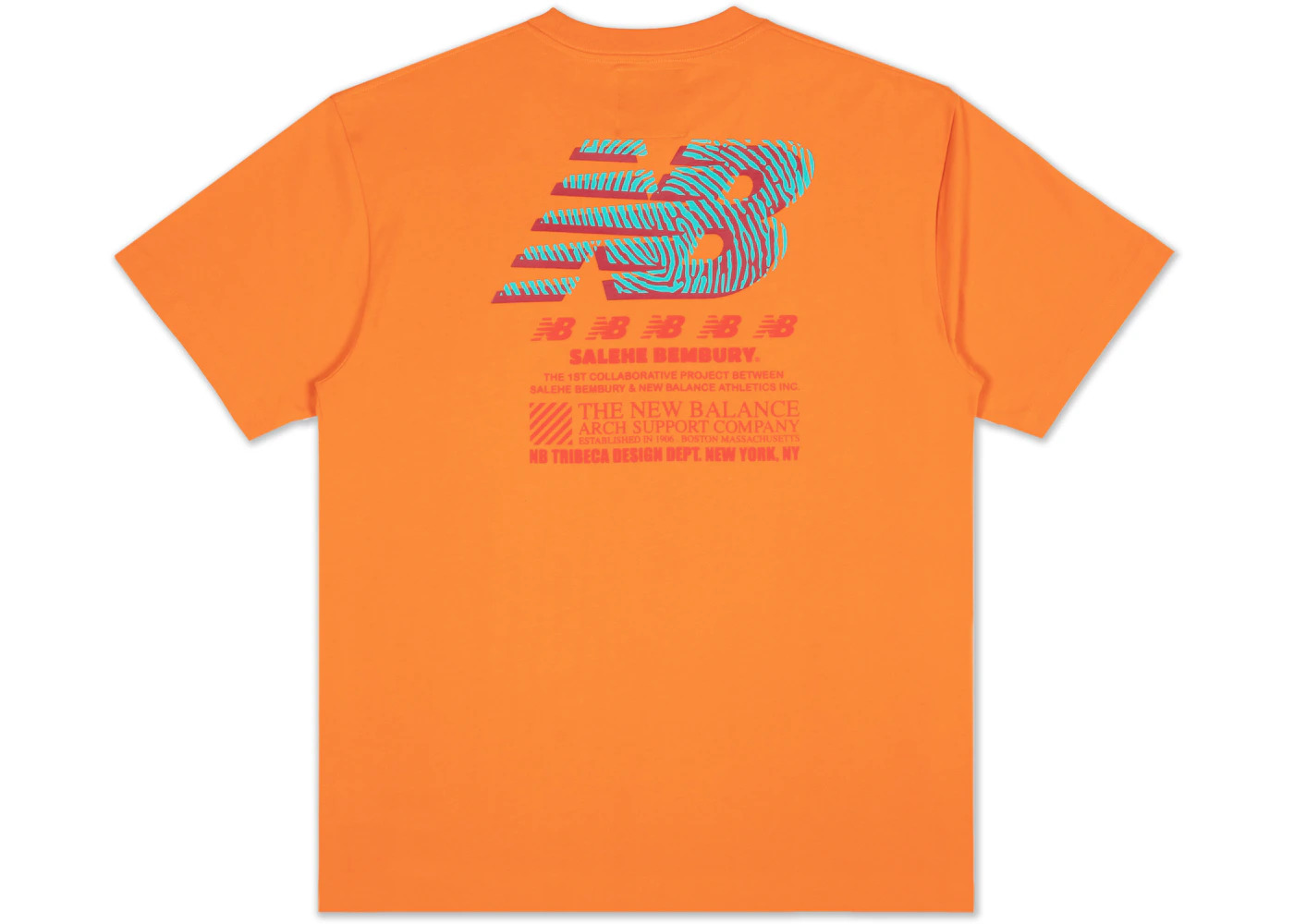 New Balance x Salehe Logo Mania T-shirt Orange - 2