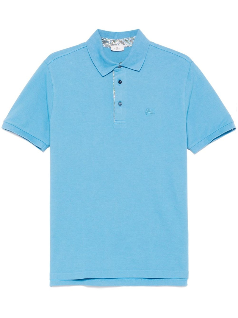 Pegaso-embroidered polo shirt 1