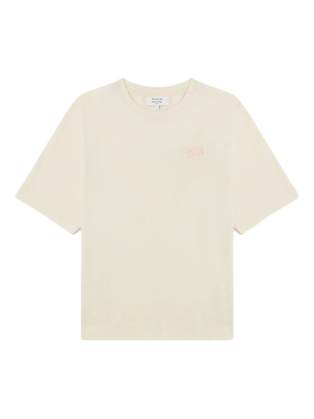 embroidered cotton T-shirt - 1