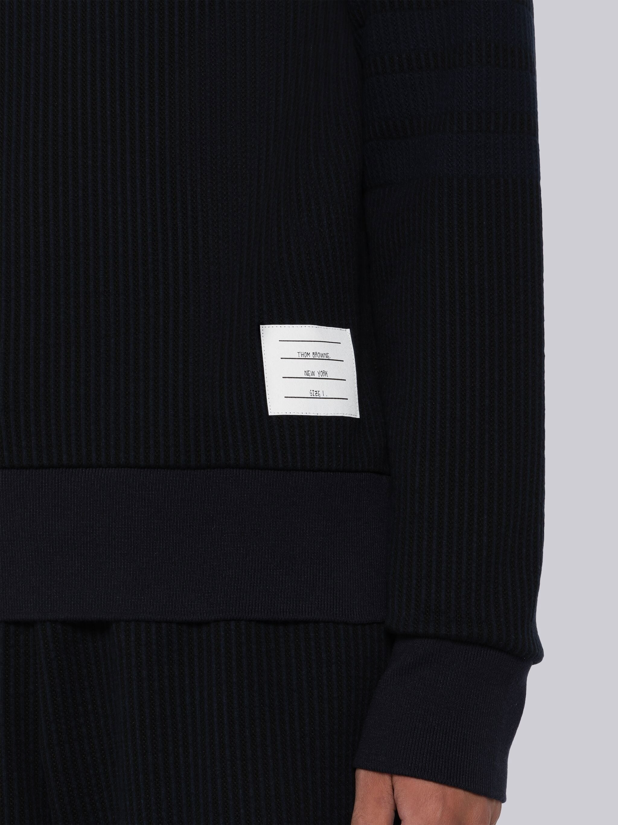 Seersucker Loopback 4-Bar Crew Neck Sweatshirt - 6