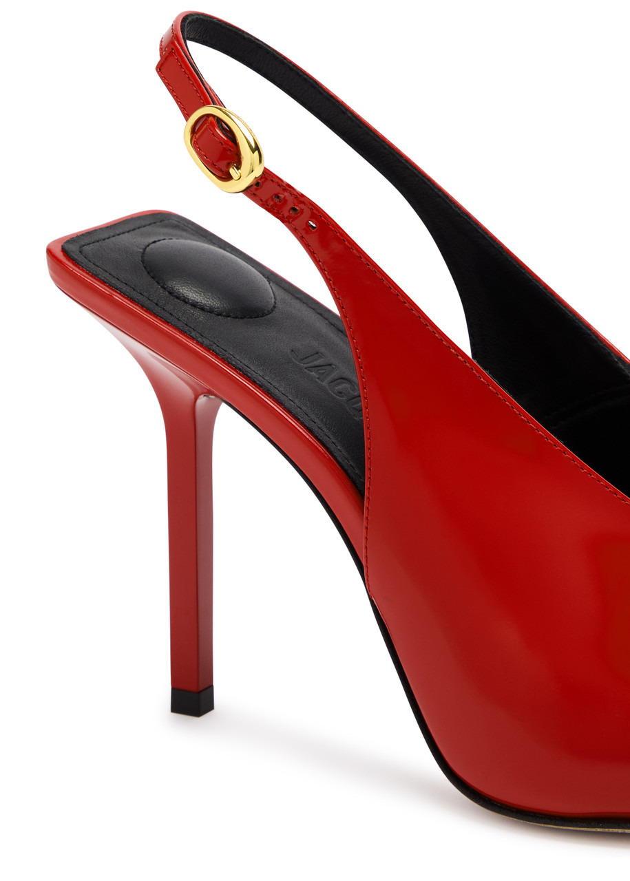 Jacquemus Les Slingbacks Cubisto Leather Slingback Pumps - 4
