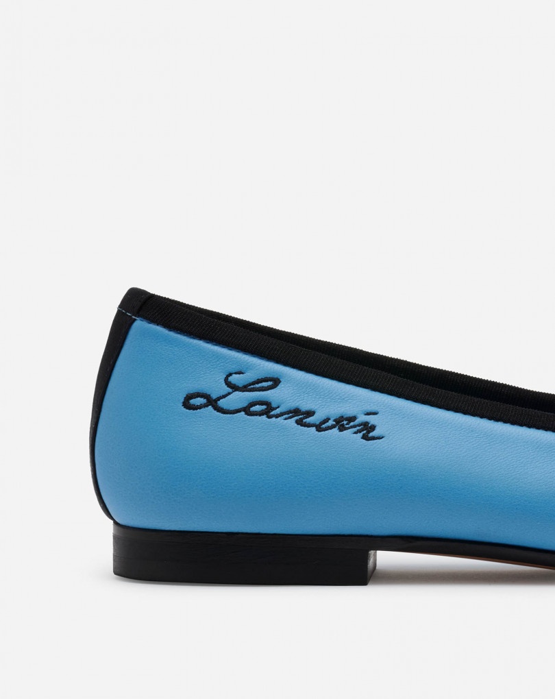 LANVIN CLASSIC LEATHER BALLET PUMPS - 5