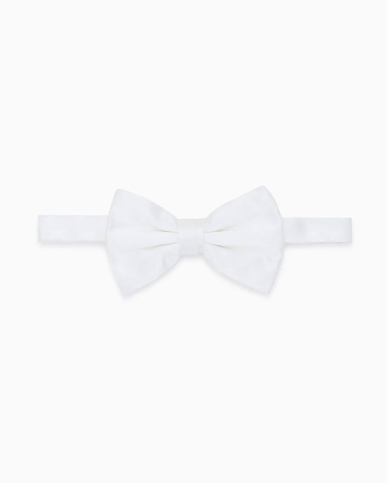 Large, pure silk knotted bow tie - 1