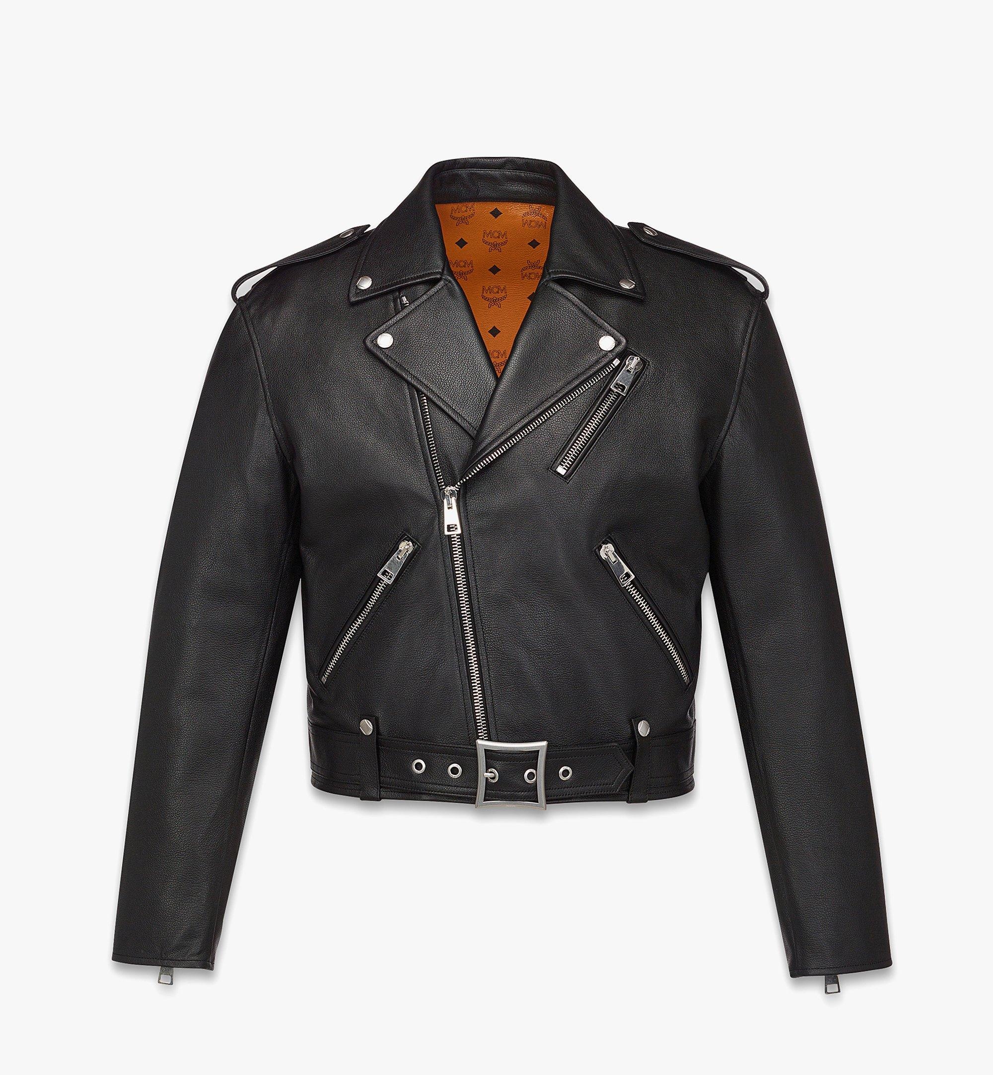 Cropped Rider Jacket in Lamb Leather - 1