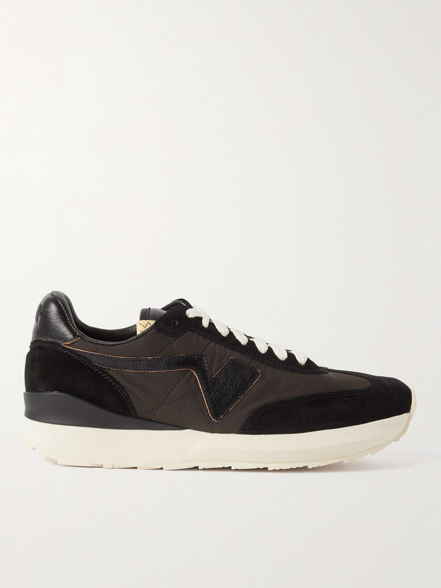 FKT Runner Suede- and Leather-Trimmed Nylon-Blend Sneakers - 1