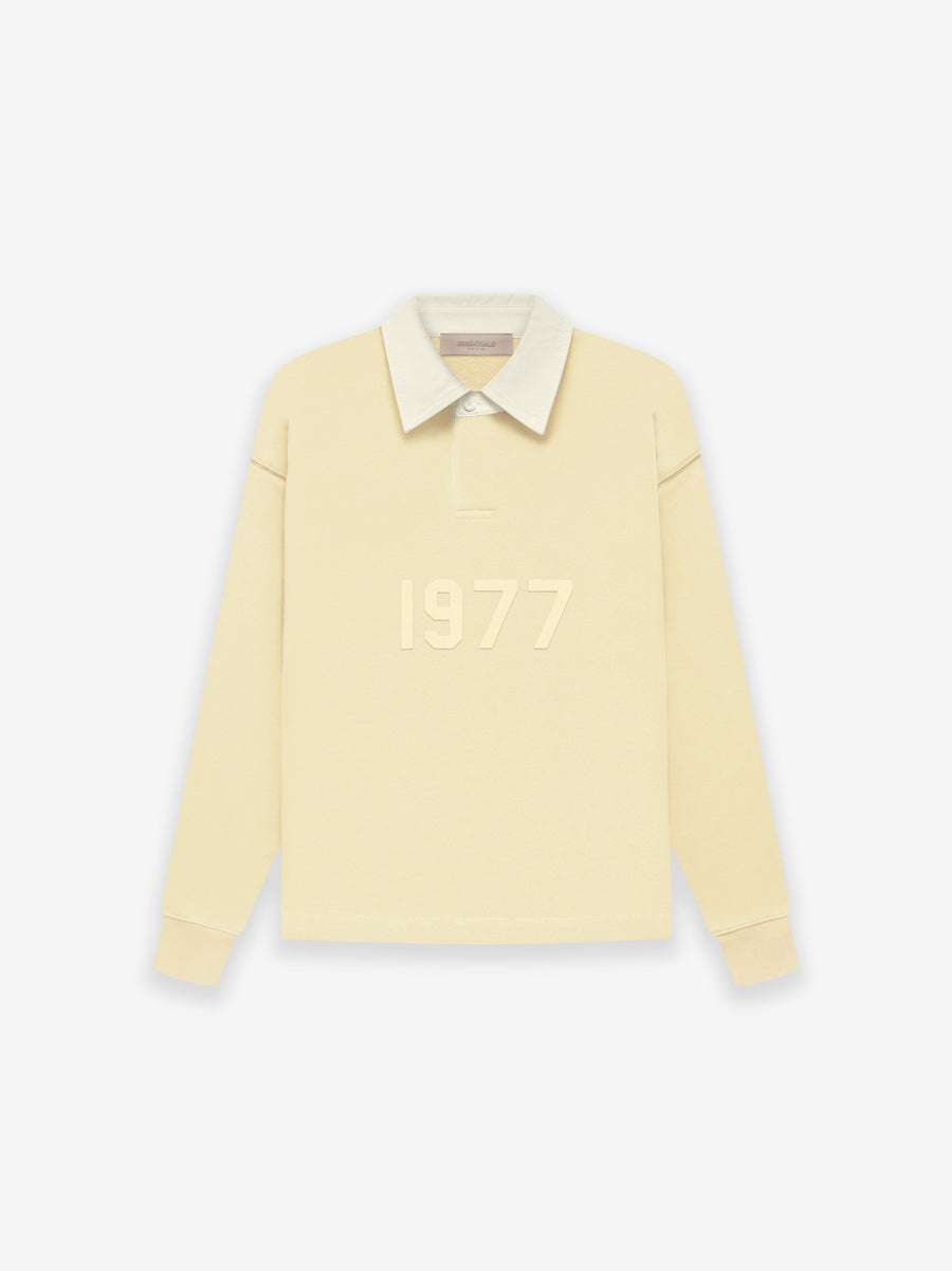 ESSENTIALS Fear of God Essentials Henley Rugby 'Smoke
