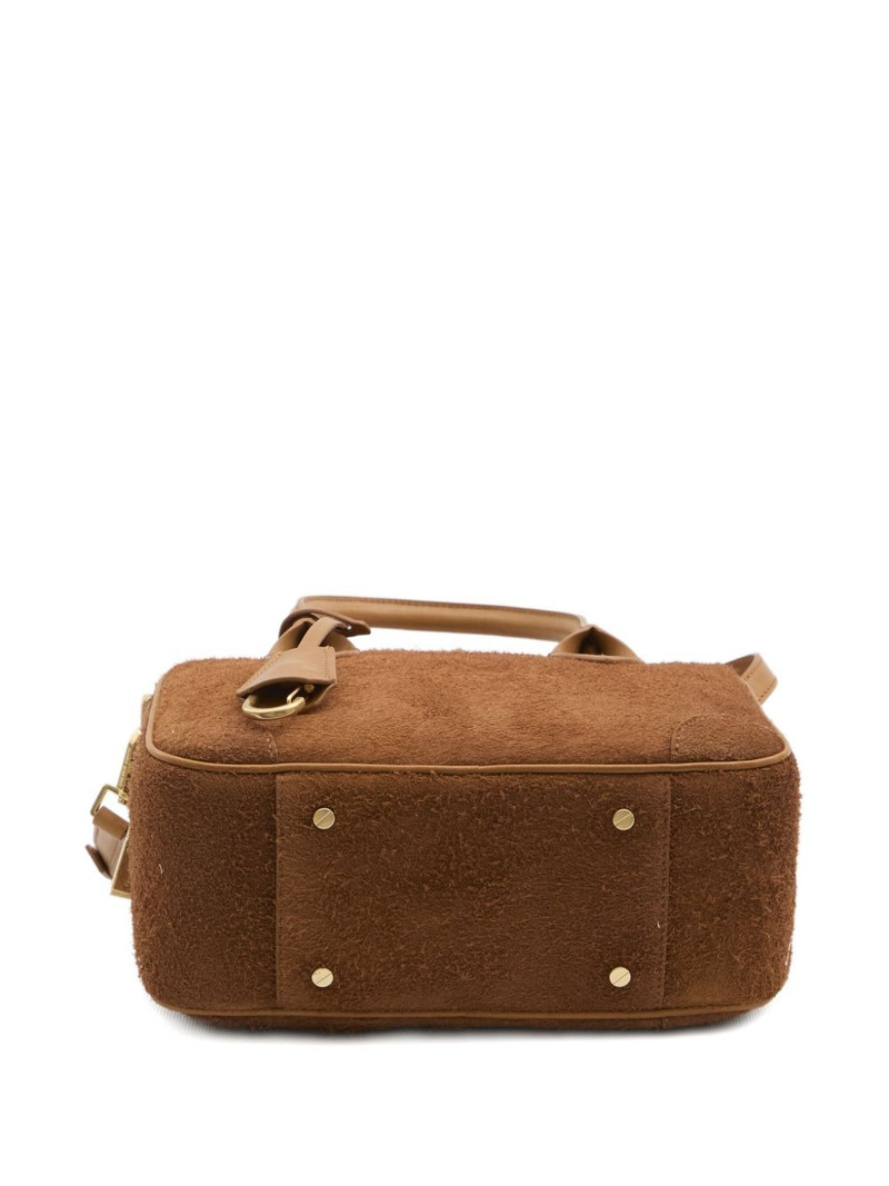 Vita zip-top leather tote bag 3