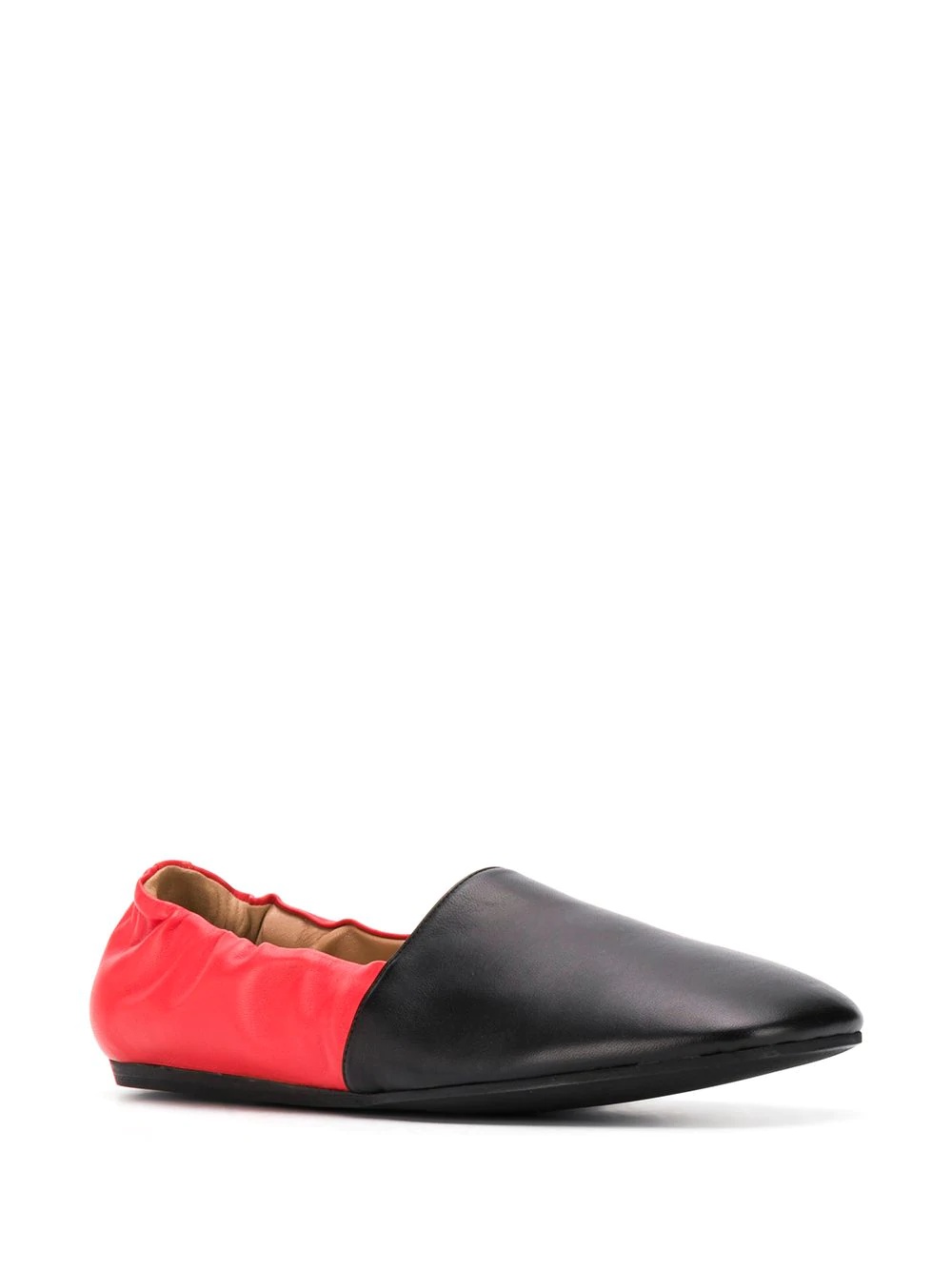 colour-block ballerina shoe - 2