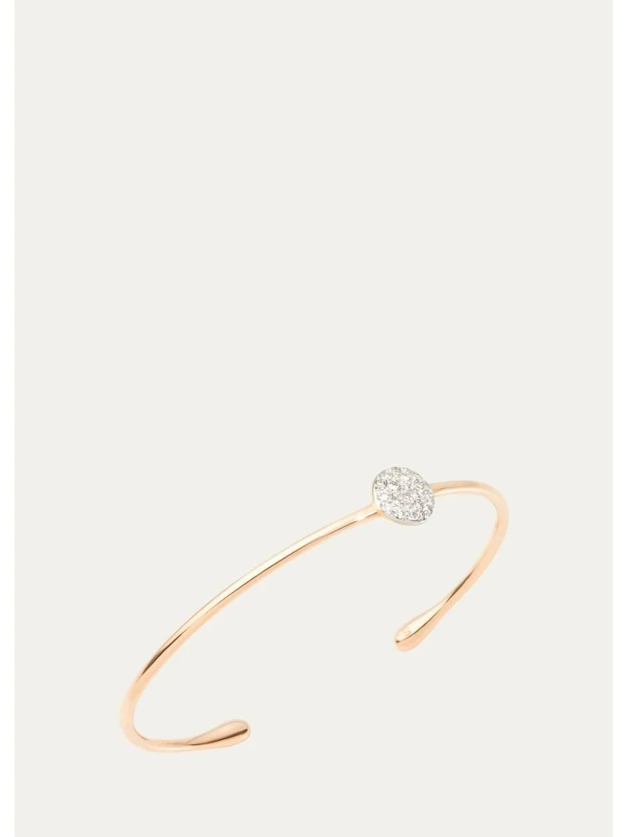Sabbia 18K Rose Gold White Diamond Bracelet - 1